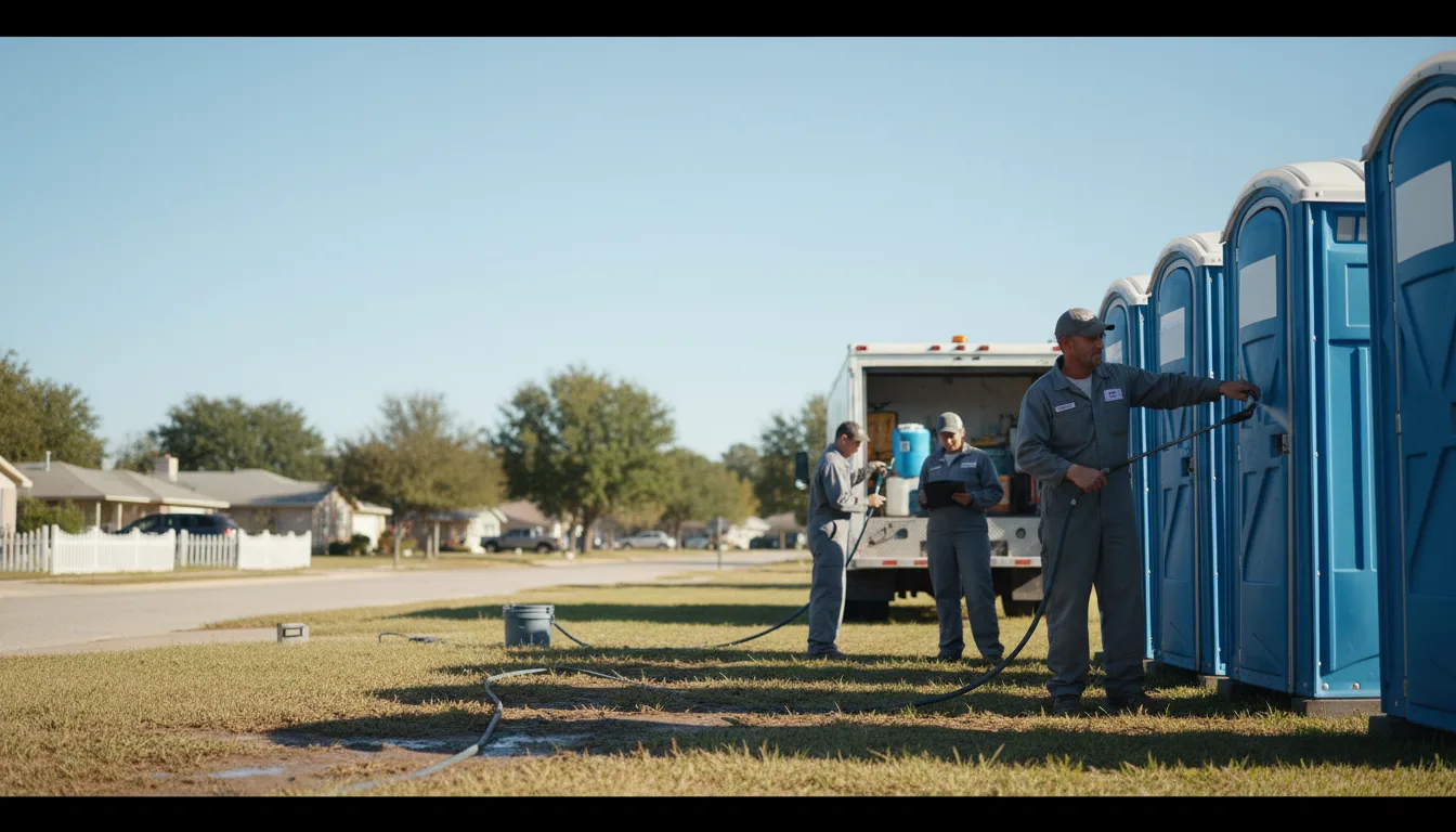Long-Term Portable Toilet Rental in Rhome, TX near me